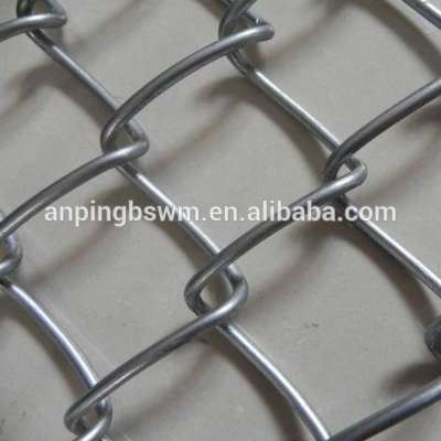 Galvanized or pvc coated 9 gauge chain link fence